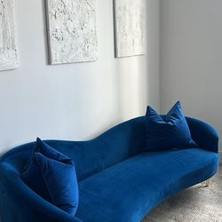 Royal Navy Blue Sofa