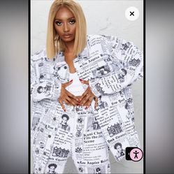 Pretty Little Thing Newspaper Jacket 
