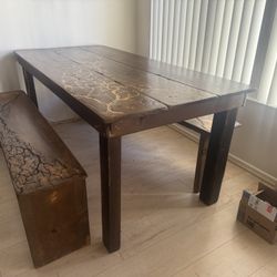 Rustic Hand Crafted Table 