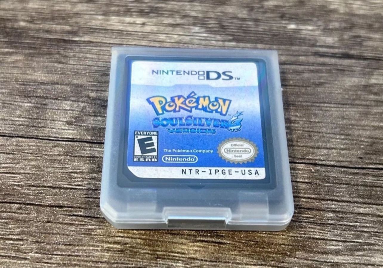 Pokemon Soulsilver Version For Nintendo DS NDS 3DS US Game Card 2010 USA Tested