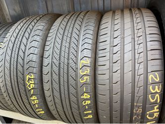 19” tires semi new 235/45/19 with free installation  $65 each