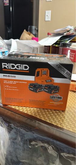 RIDGID 18V 4.0Ah Max Output Starter Kit