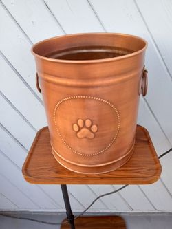 Vintage Copper Color Bucket. Very large. Beautiful!