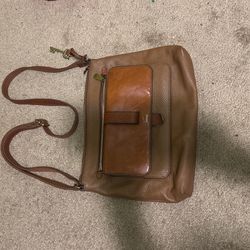 Leather Fossil Bag