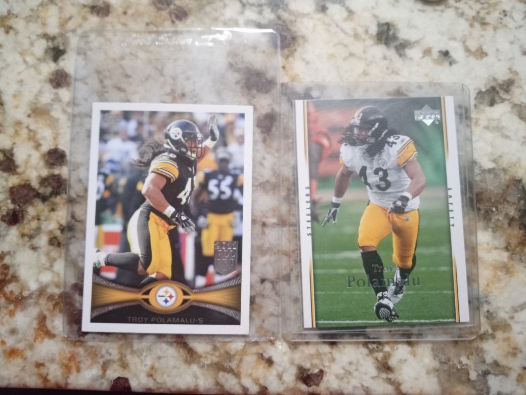    2 Troy Polamalu cards