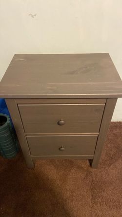 2-Drawer Wood Nightstand