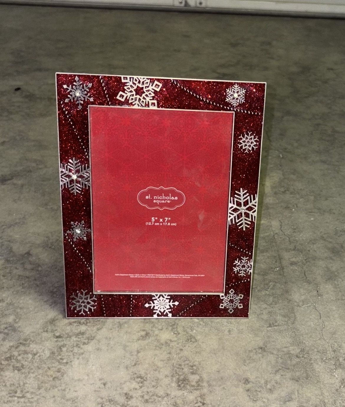 5 x 7 Inch Kohls Red Christmas Picture Frame
