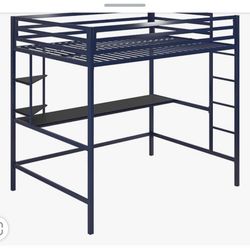 Novogratz maxwell Metal Full Loft Desk