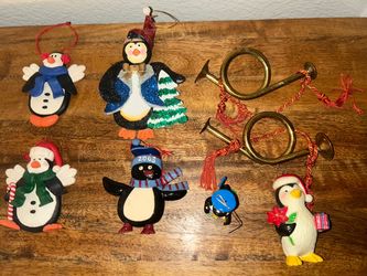 Vintage Assorted Penguin Ornaments