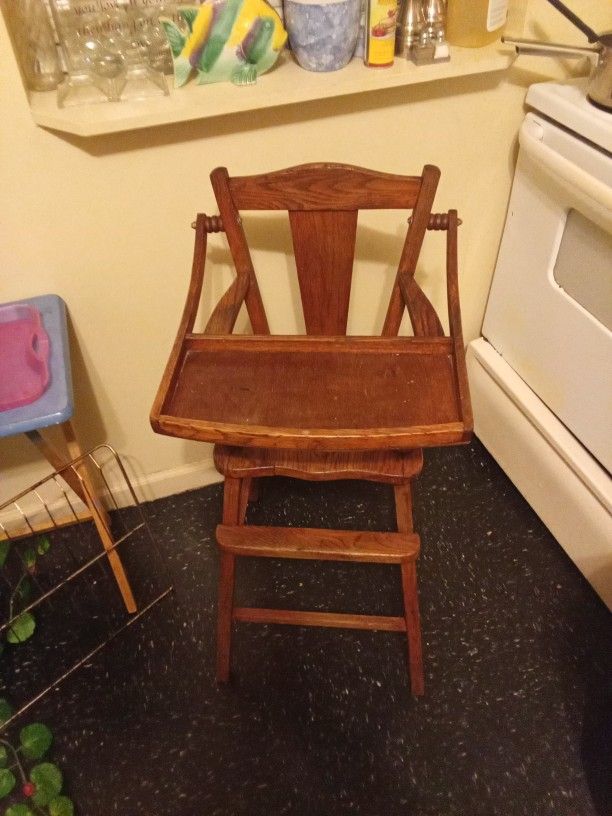 Baby Highchair Antique