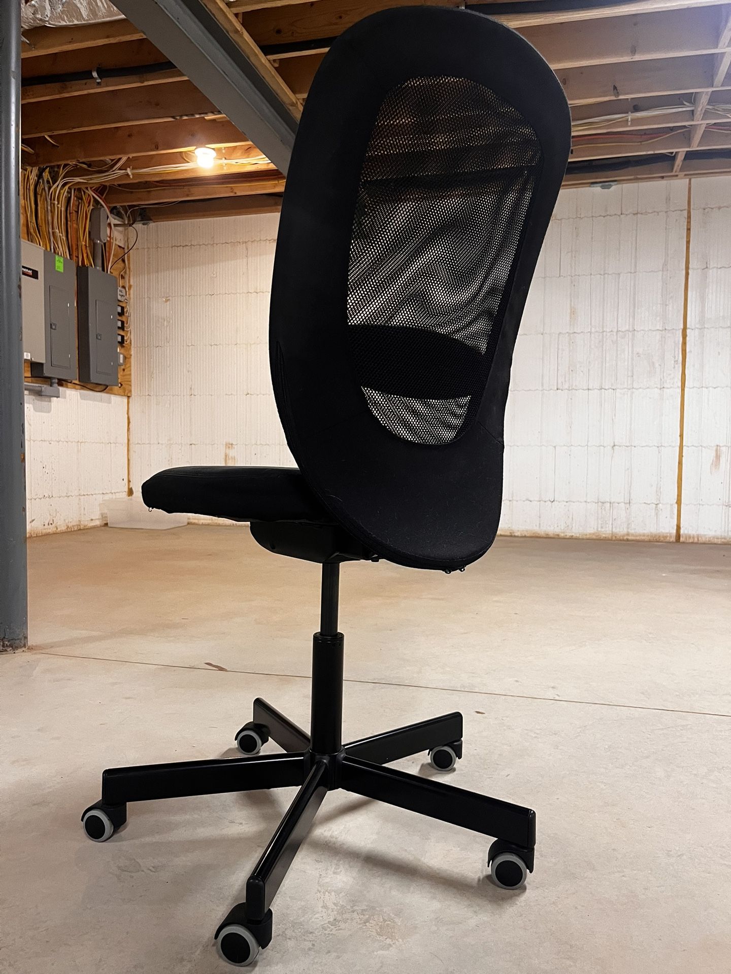 IKEA FLINTAN Office Chair without Armrests Black
