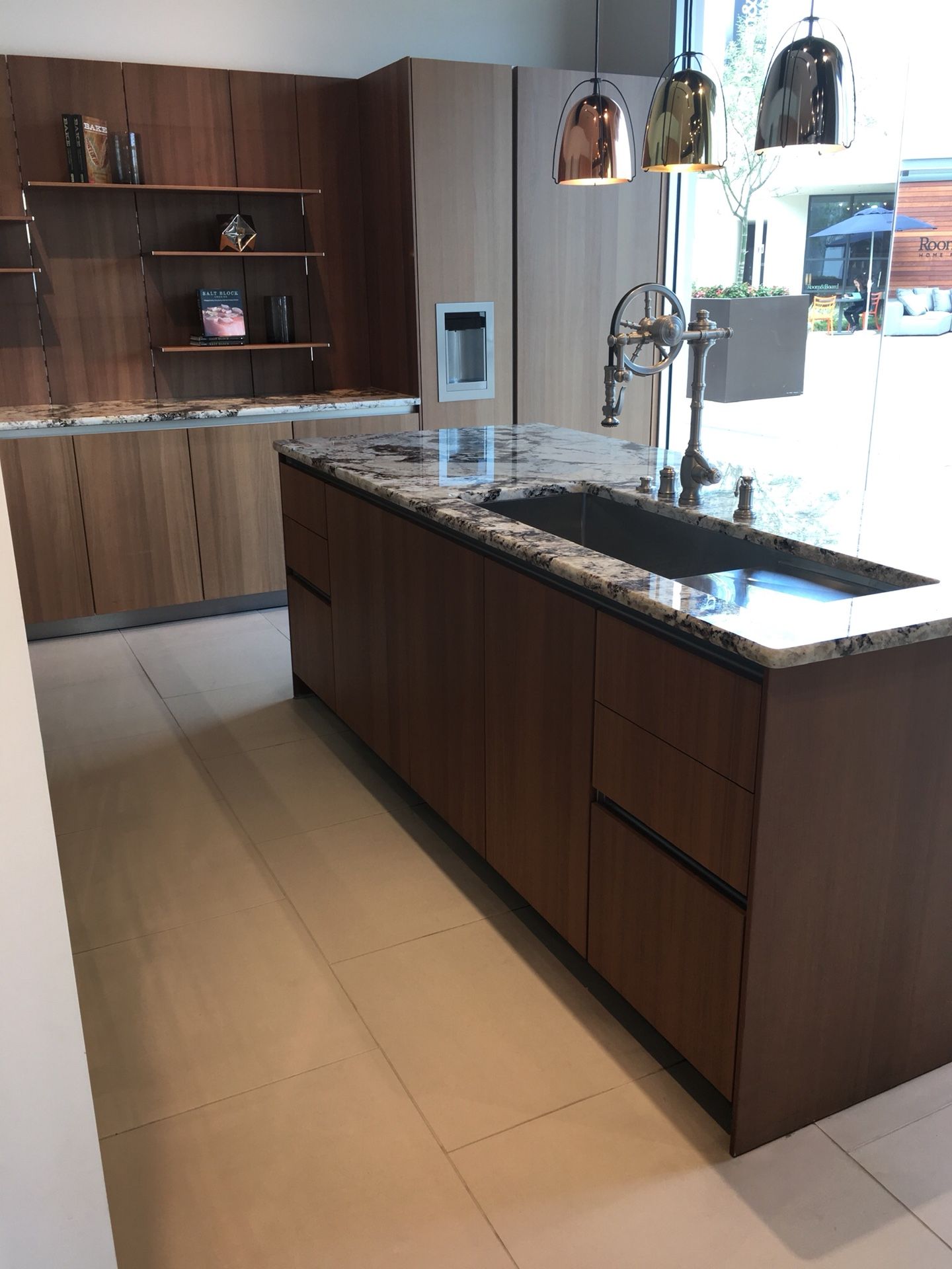 Natural Walnut Kitchen Cabinets