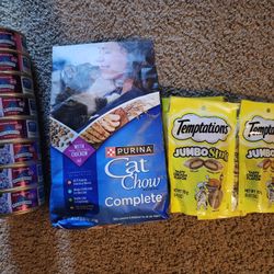 BLUE Wilderness Cat 8 Cans Salmon Recipe
Size: 5.5oz(155g). Best by: 2027 Jun 11. + Purina Cat Chow Complete Chicken Flavor Dry Cat Food 50.4 oz(3.15l