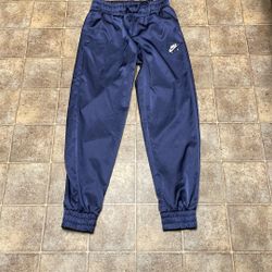 Nike Air Satin Track Pants Womens Small Blue 