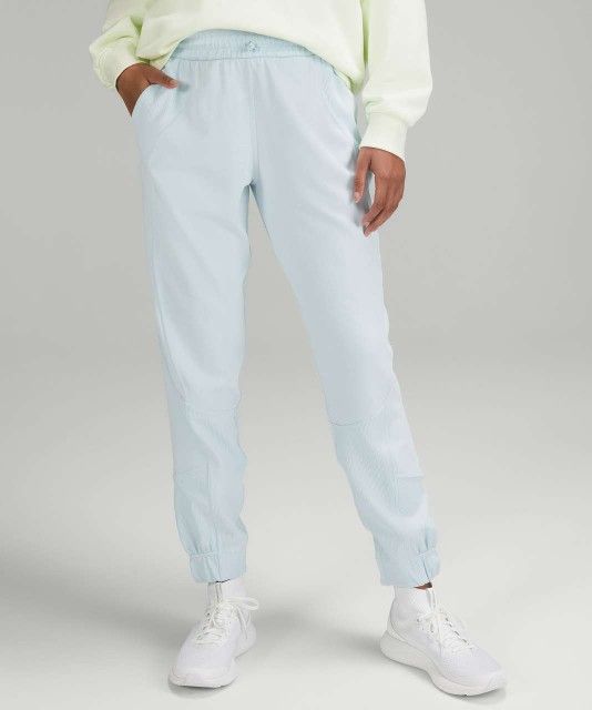 Lululemon Brushed Softstreme Ribbed High-Rise Jogger Powder Blue Women's 2 XS