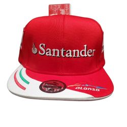 Puma Adults Unisex Ferrari Alonso Repilca Flat Brim Cap 761502 01 New With Tags