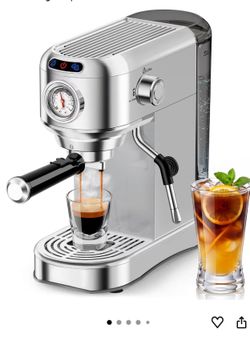 New AERCANA 20 Bar Espresso Machine with Milk Frother