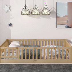 Montessori toddler floor bed size full