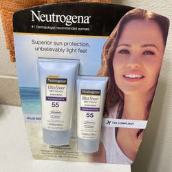 Neutrogena Ultra Sheer Sunscreen Lotion - Pack of 2