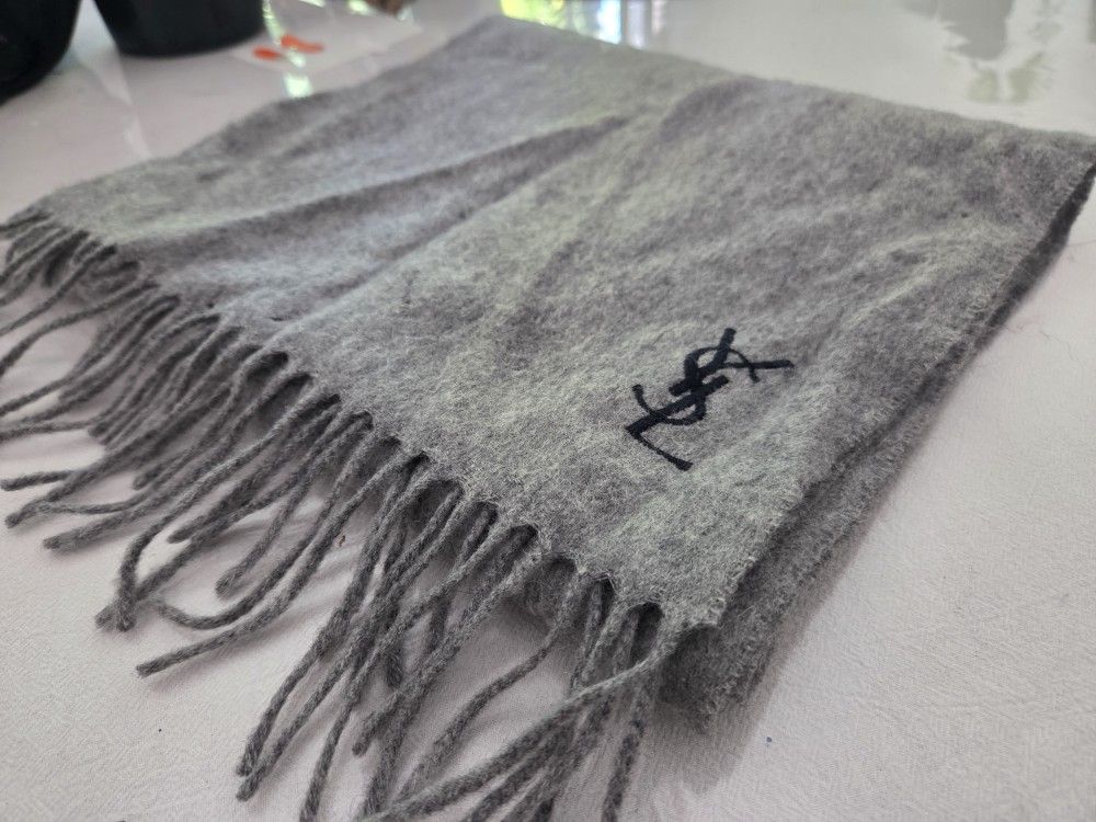 YSL 100% wool scarf