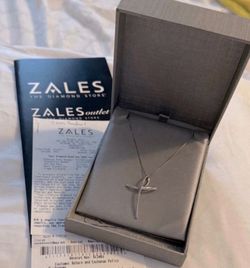 10kWG (diamonds cross necklace)