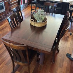 Solid cherry Wood Dining Table 