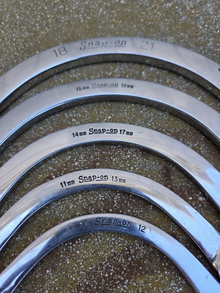 SNAP ON HALF MOON WRENCH SET