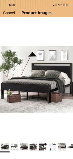 New in the box queen, size platform, bedframe