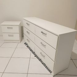 NEW wide DRESSER and a NIGHT STAND 👍 Assembled 