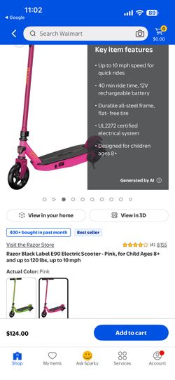Razor Black Label E90 Electric Scooter