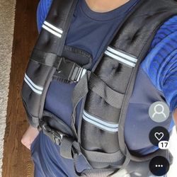 Black Weighted Vest - 20lb Vest 