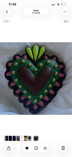 Hand Painted Heart Decor