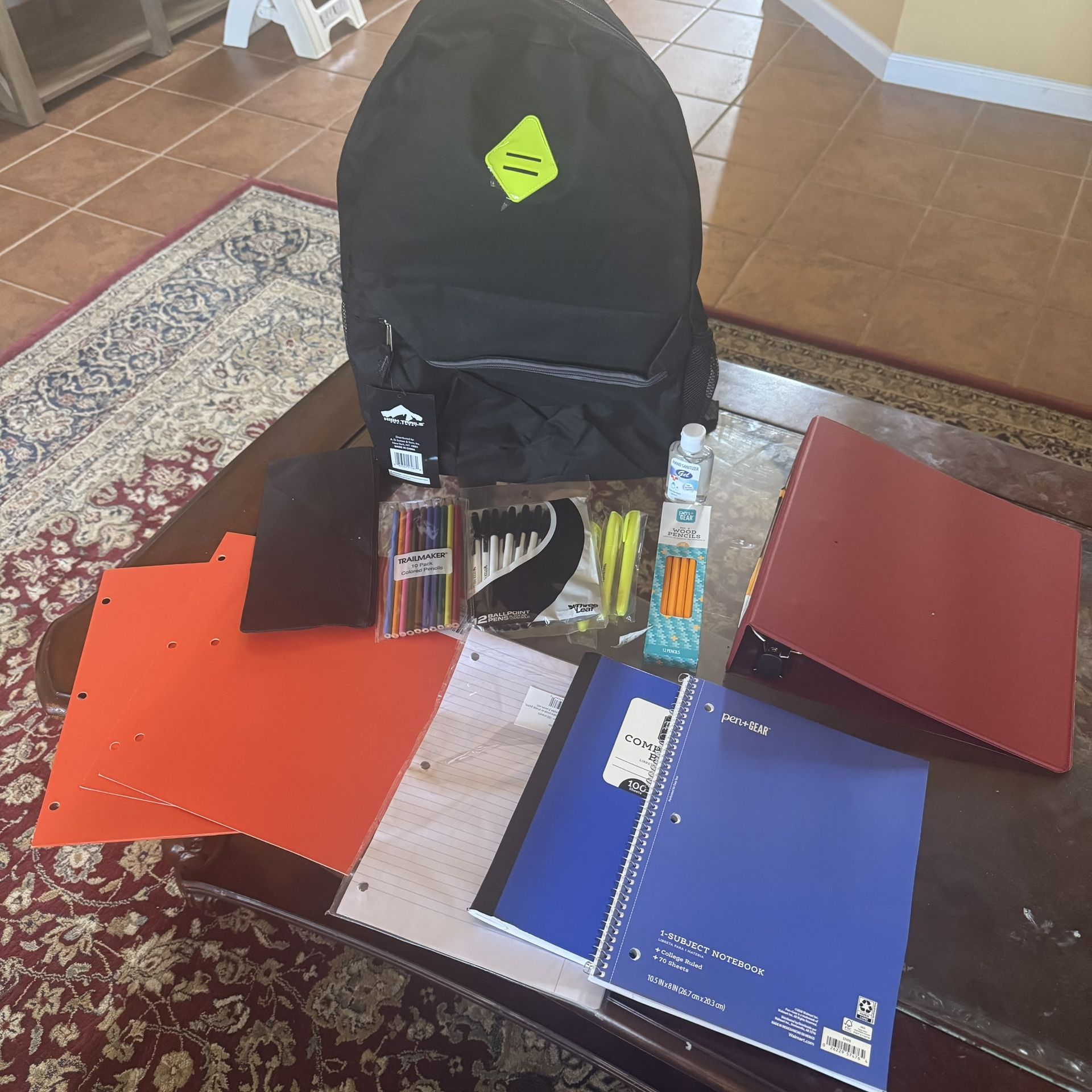Bag Packs With Supplies