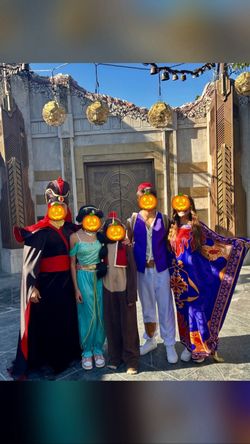 Aladdin, Jafar, Jasmine, Boo, Carpet!
