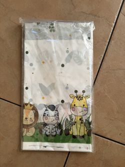 3 Plastic Tablecloths- Jungle Theme