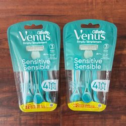 Gillette Venus Simply SENSITIVE 3 Blades Disposable Razors: 4 Count (2 For $11)