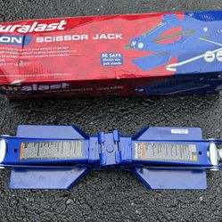 Blue Duralast 2 Ton Sissor Jack 