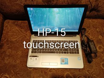 Touchscreen Laptop HP-15-ay041wm-core i3-8gb ram-200gb HD SSD solid-go-od for stud-ents.
