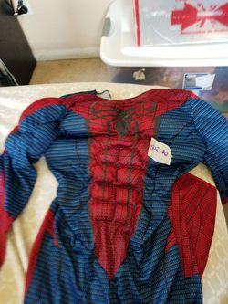 Child spiderman jumpsuit Halloween costume