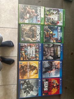 Lot of 10 PS4 and Xbox Video Games