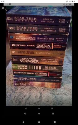 Star Trek book lot #2 (10)(North Arlington)(READ BEFORE MESSAGE)