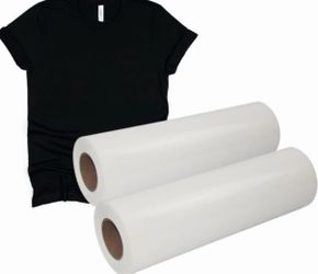 DTF Transfer Film Double Sided DTF Film Roll 23.6" x 325 ft Transfer Paper Direct to Film Transfer Sheets for T-Shirts Textile Two Roll in 1 Pack