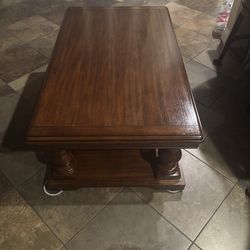 Solid wood coffee table
