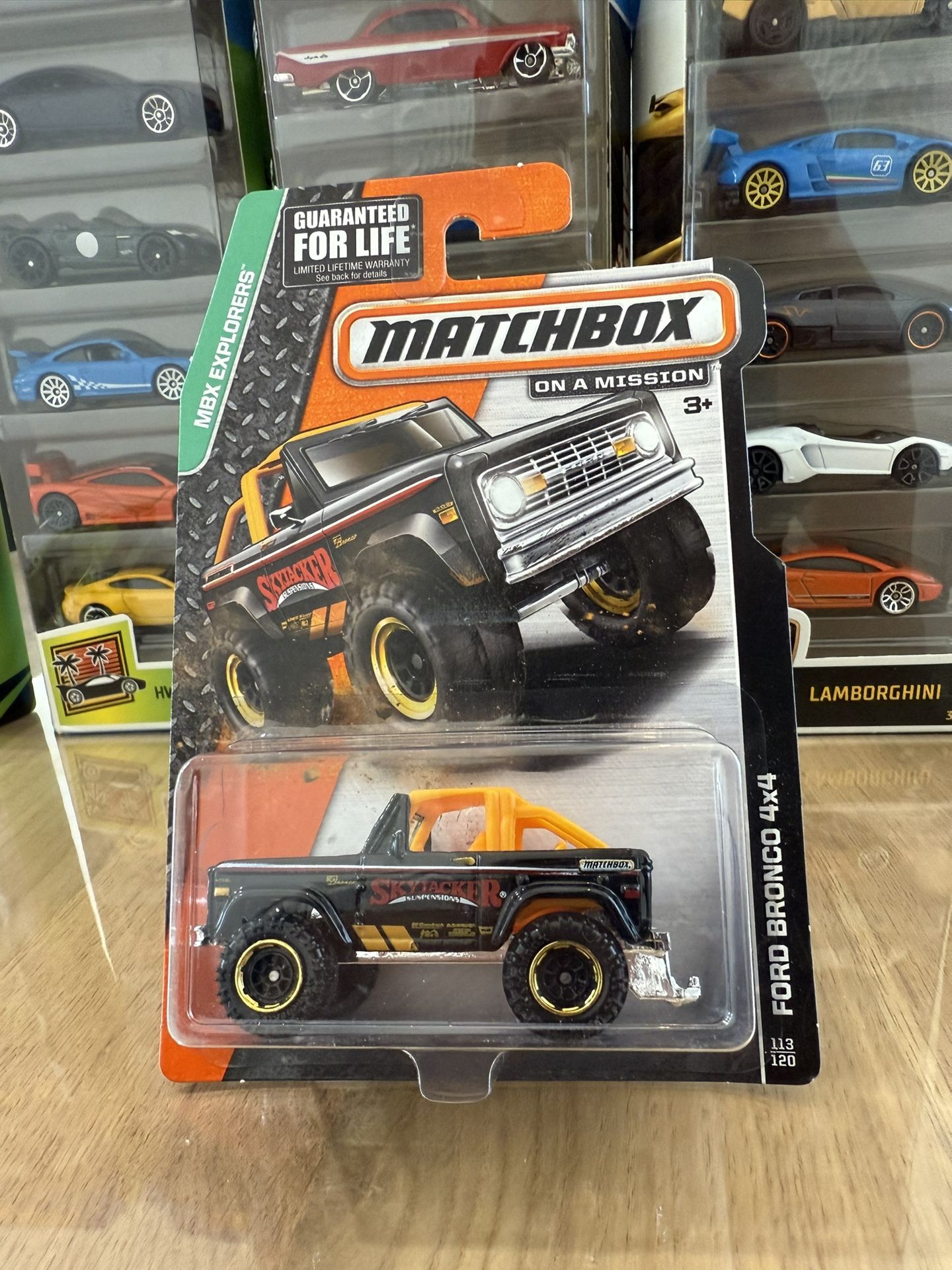 πΊπΈ MATCHBOX MATTEL 2014 - Black Ford Bronco 4x4 - MBX EXPLORERS 113/120 - DIE CAST TOY πΊπΈ