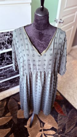 Hbeyyto Brand Women’s Sage Green Babydoll Tunic
