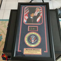 Limited edition Barack Obama commemorative plaque