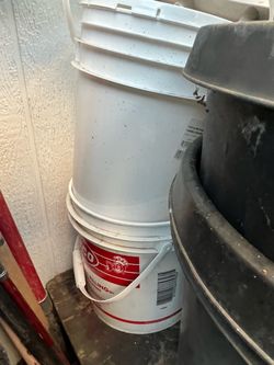 Container Plastic Buckets Set of 2