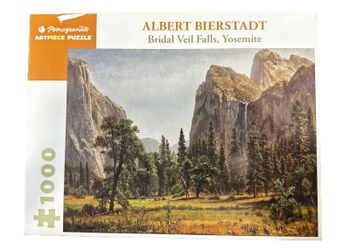Yosemite 1000 Pc Puzzle Bridal Veil Falls Albert Bierstadt Pomegranate Free Ship