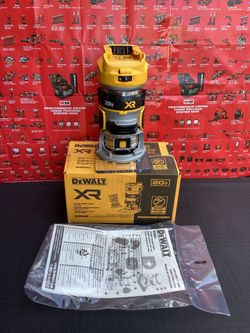 DEWALT 20V XR  1/4-IN. VARIABLE SPEED BRUSHLESS FIXED ROUTER ( TOOL ONLY )