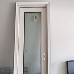 Therma-Tru Smooth-Star fiberglass door. 8ft 